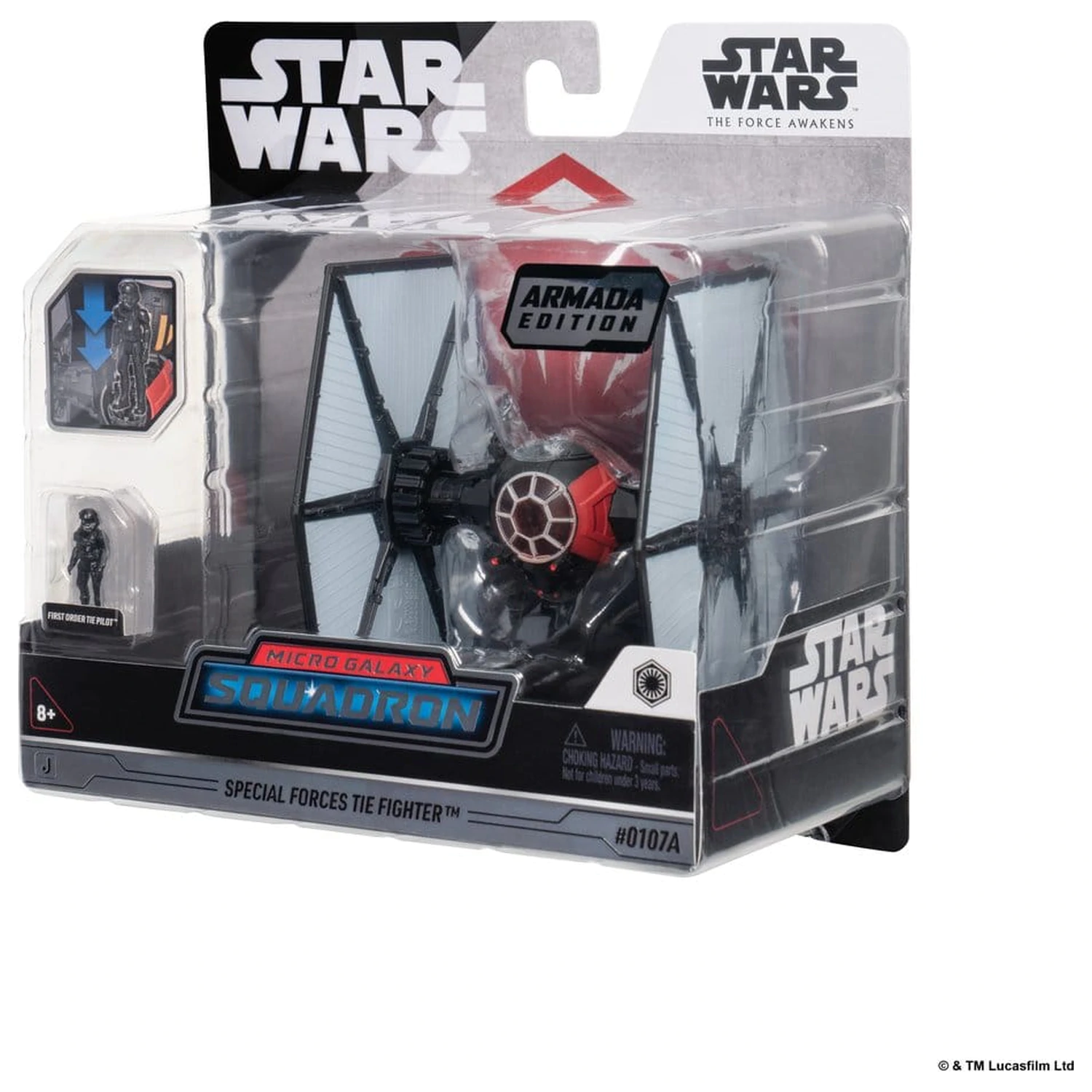 Star Wars Stredné vozidlo a figúrka Assortment Special Forces TIE Fighter & First Order TIE Pilot (Armada Edition) produktová fotografia