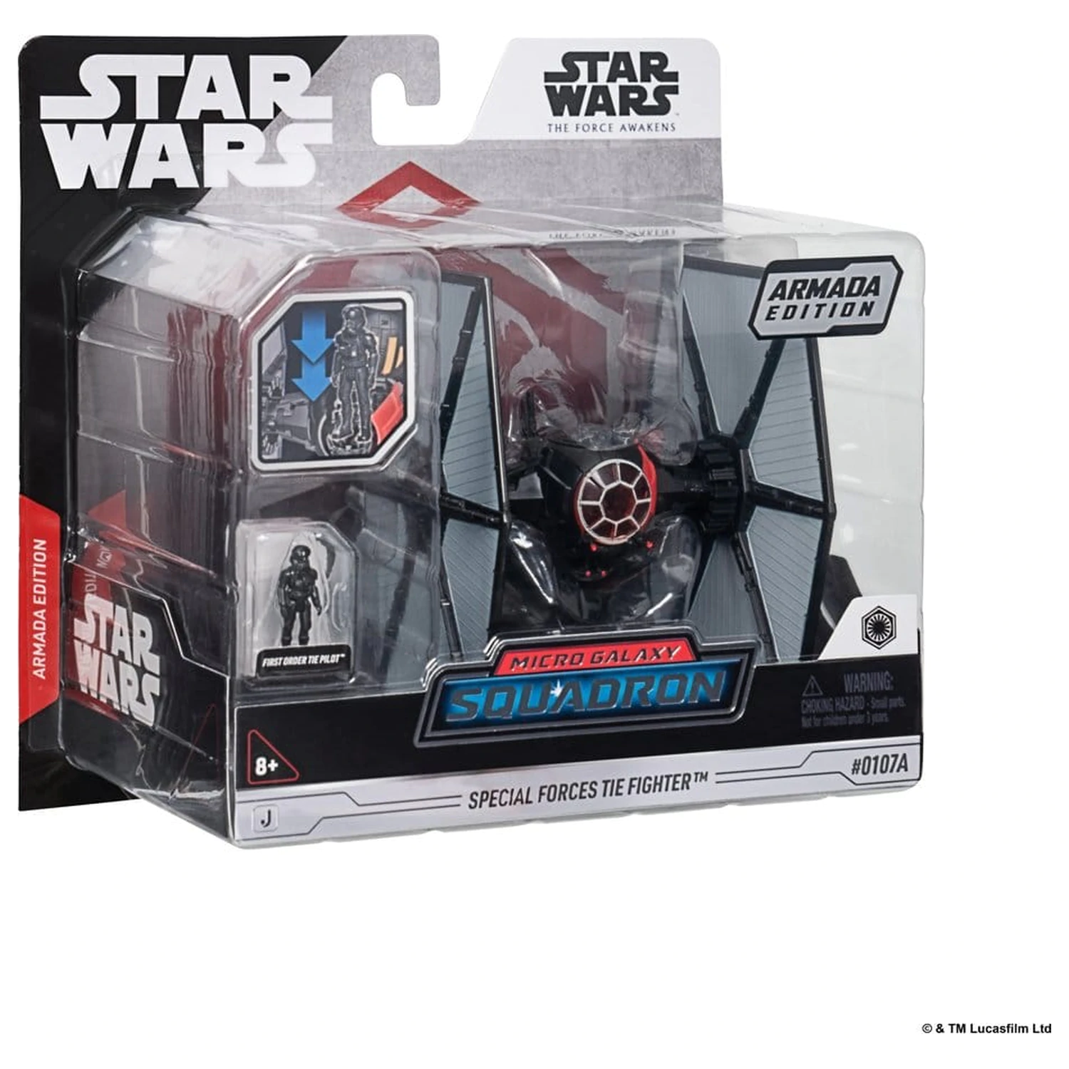 Star Wars Stredné vozidlo a figúrka Assortment Special Forces TIE Fighter & First Order TIE Pilot (Armada Edition) produktová fotografia