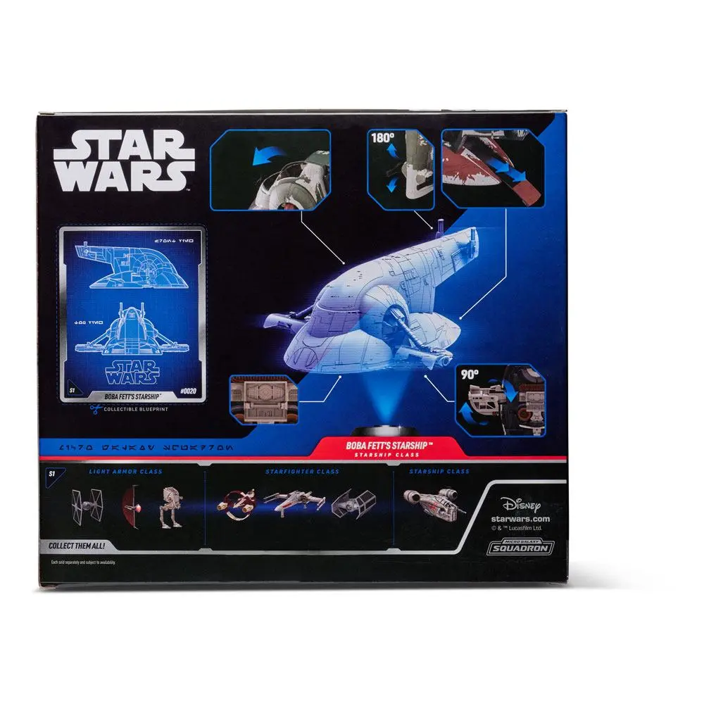 Star Wars Micro Galaxy Squadron Vozidlo s figúrkami Boba Fett`s Starship 20 cm produktová fotografia