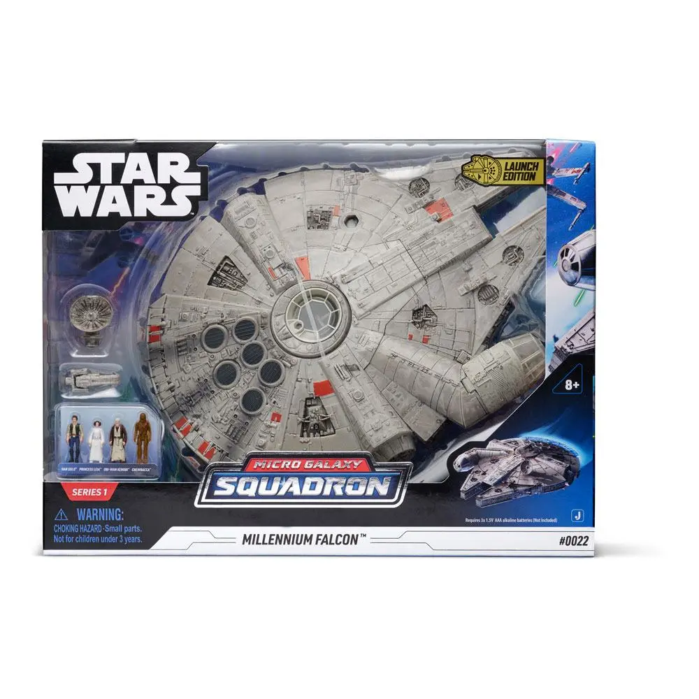 Star Wars Micro Galaxy Squadron Tematické vozidlo s figúrkami Millennium Falcon 22 cm termékfotó