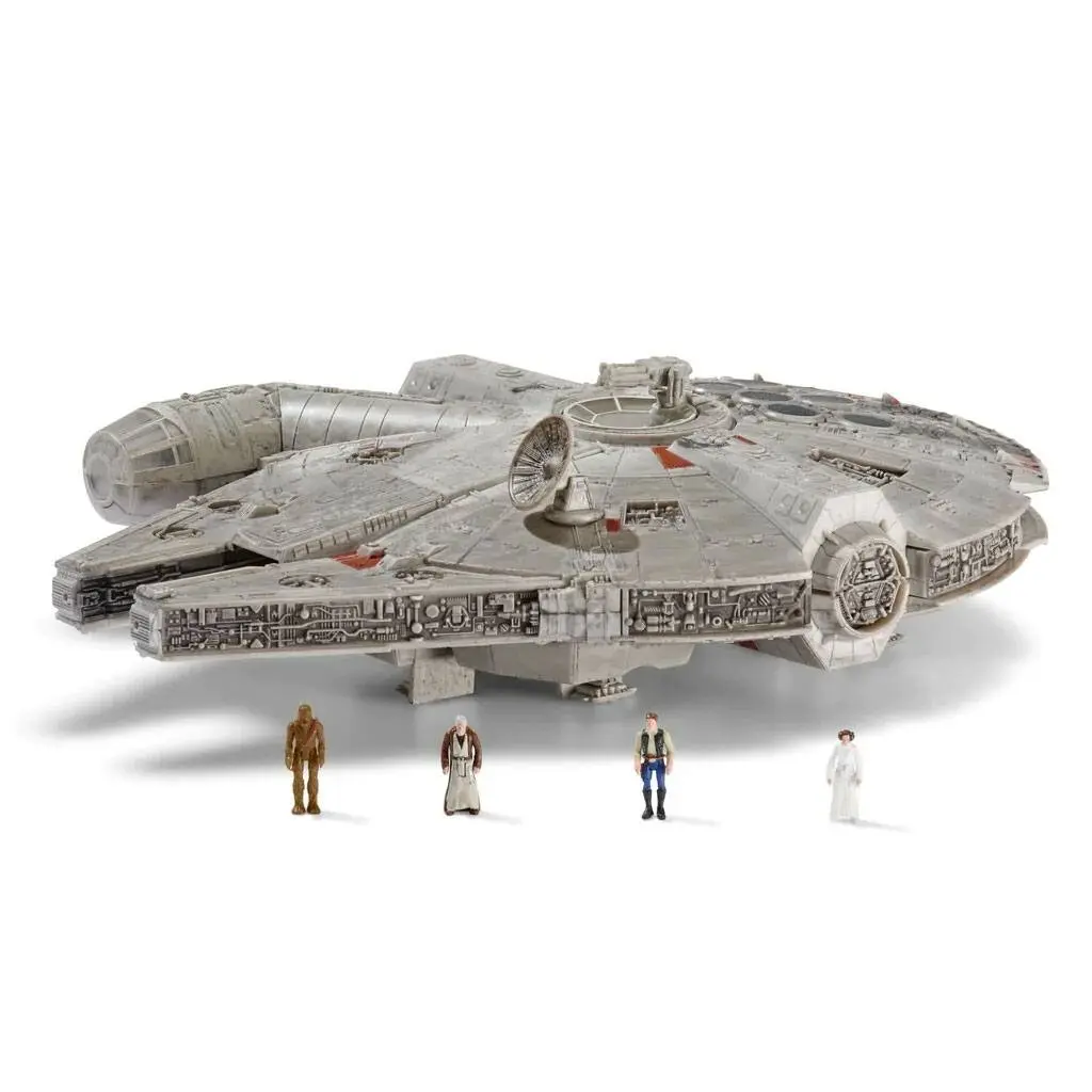 Star Wars Micro Galaxy Squadron Tematické vozidlo s figúrkami Millennium Falcon 22 cm termékfotó