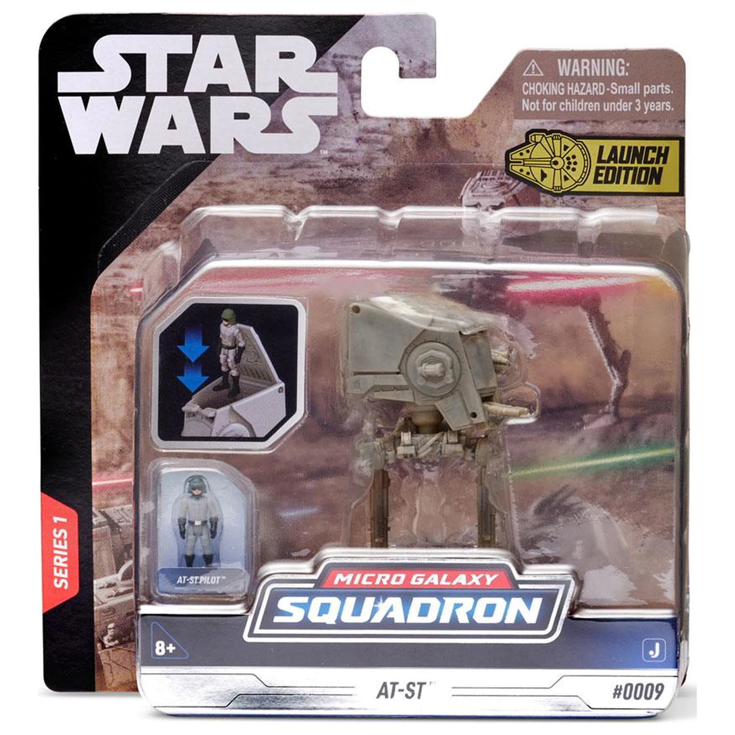 Star Wars Micro Galaxy Squadron Vozidlo s figúrkou AT-ST 7,5 cm produktová fotografia