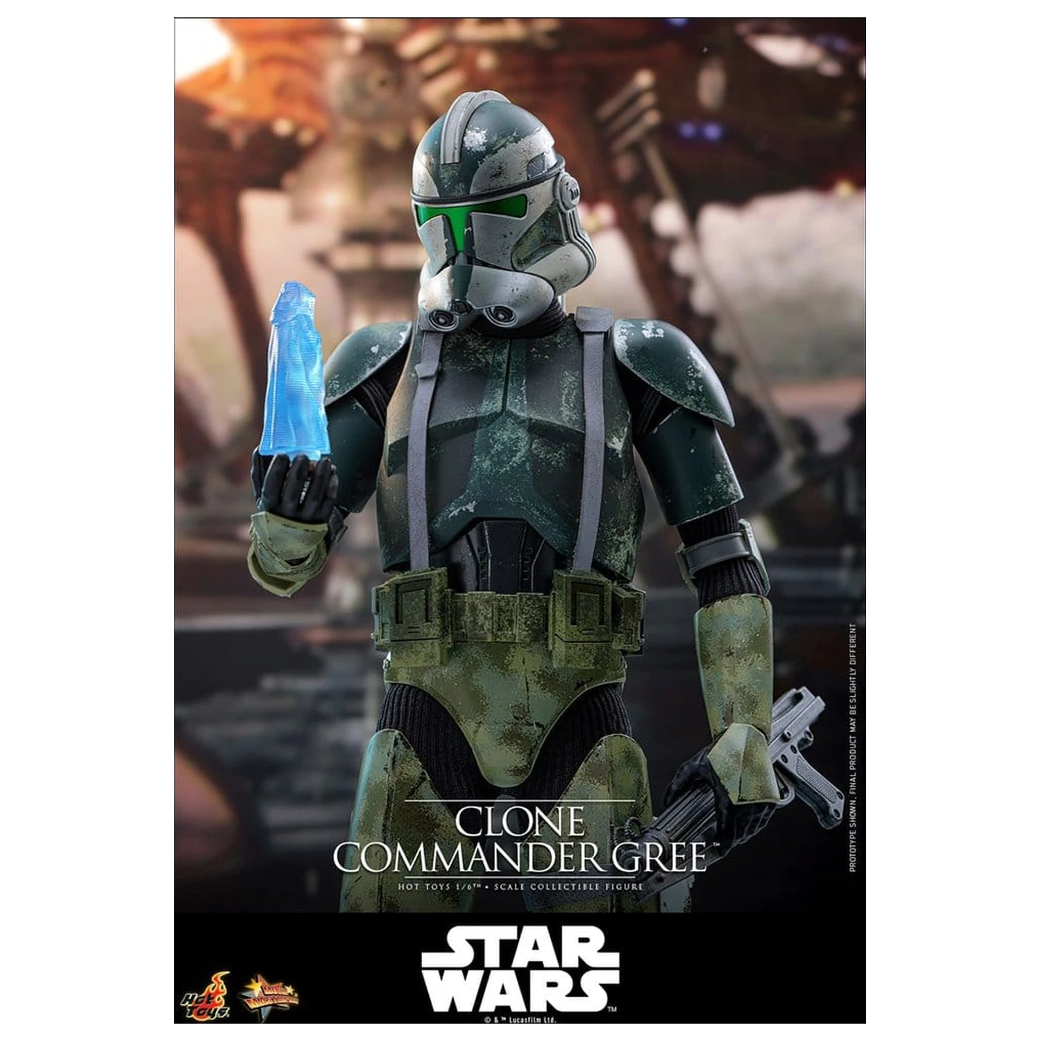 Star Wars Movie Masterpiece Akčná figúrka 1/6 Clone Commander Gree 30 cm produktová fotografia