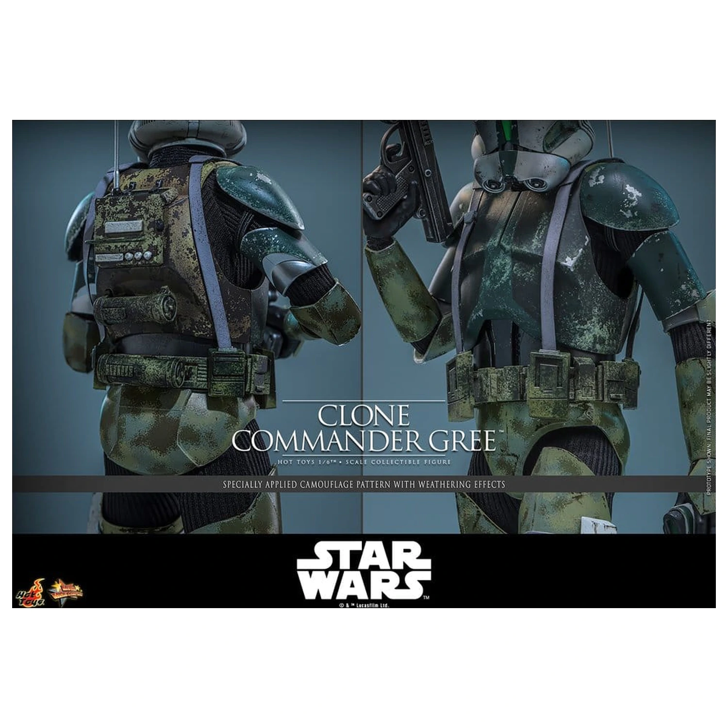 Star Wars Movie Masterpiece Akčná figúrka 1/6 Clone Commander Gree 30 cm produktová fotografia
