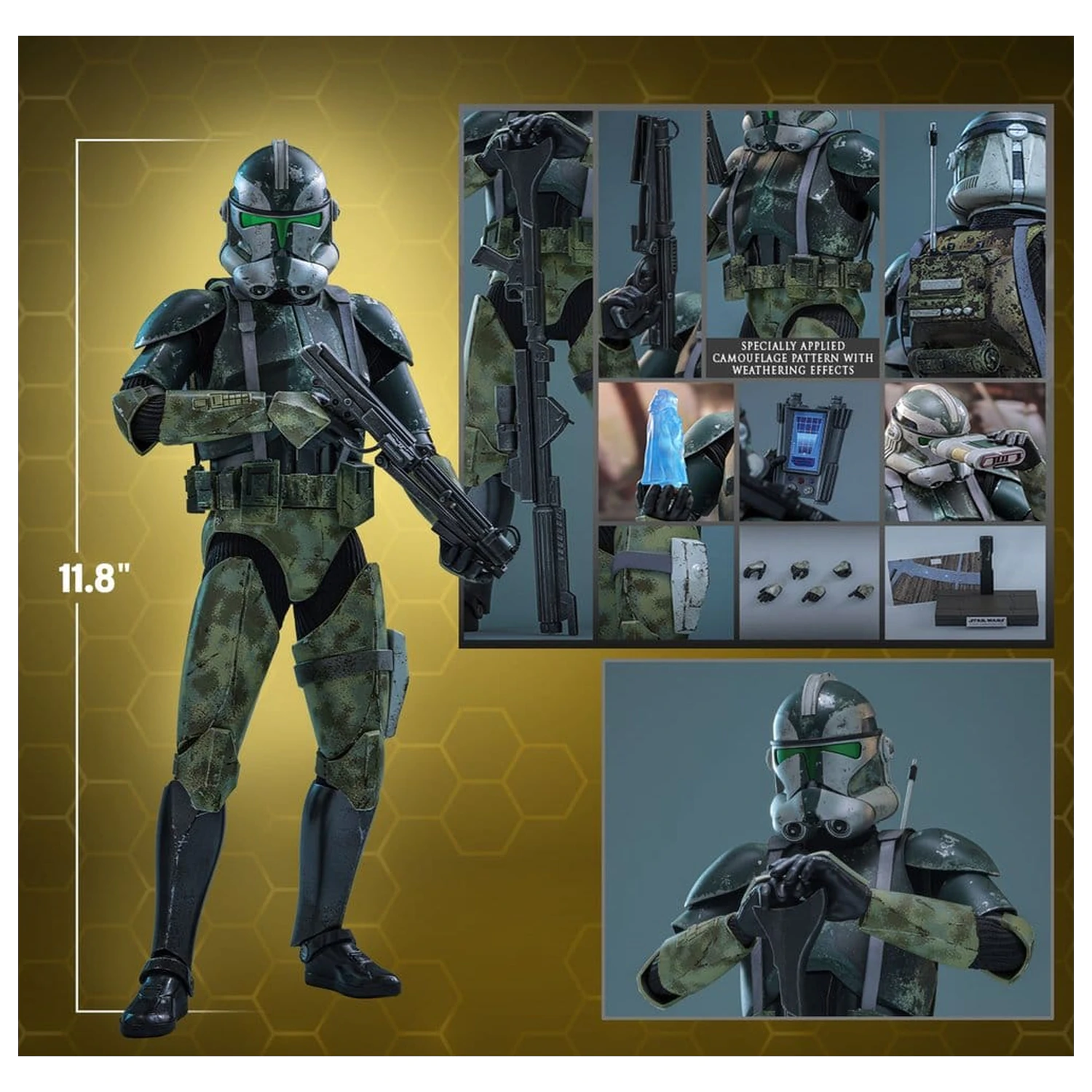 Star Wars Movie Masterpiece Akčná figúrka 1/6 Clone Commander Gree 30 cm produktová fotografia
