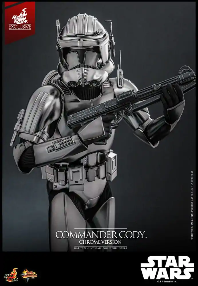 Star Wars Movie Masterpiece akčná figúrka 1/6 Commander Cody (Chrome Version) Hot Toys Exclusive 30 cm produktová fotografia