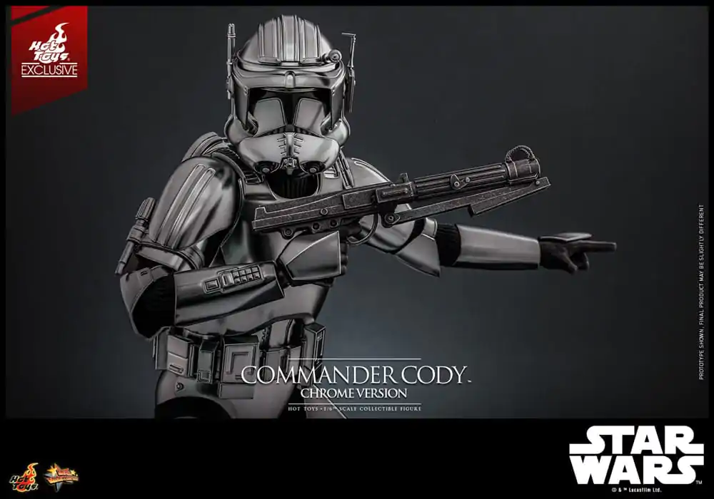 Star Wars Movie Masterpiece akčná figúrka 1/6 Commander Cody (Chrome Version) Hot Toys Exclusive 30 cm produktová fotografia