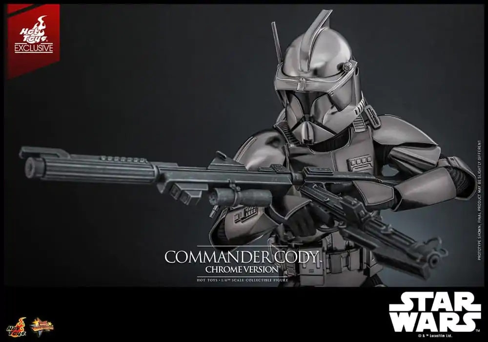 Star Wars Movie Masterpiece akčná figúrka 1/6 Commander Cody (Chrome Version) Hot Toys Exclusive 30 cm produktová fotografia