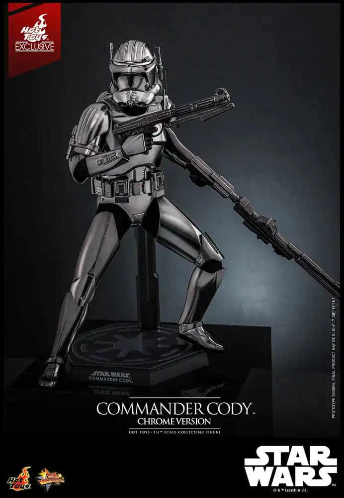 Star Wars Movie Masterpiece akčná figúrka 1/6 Commander Cody (Chrome Version) Hot Toys Exclusive 30 cm produktová fotografia