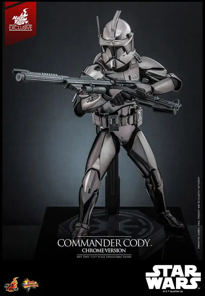 Star Wars Movie Masterpiece akčná figúrka 1/6 Commander Cody (Chrome Version) Hot Toys Exclusive 30 cm produktová fotografia