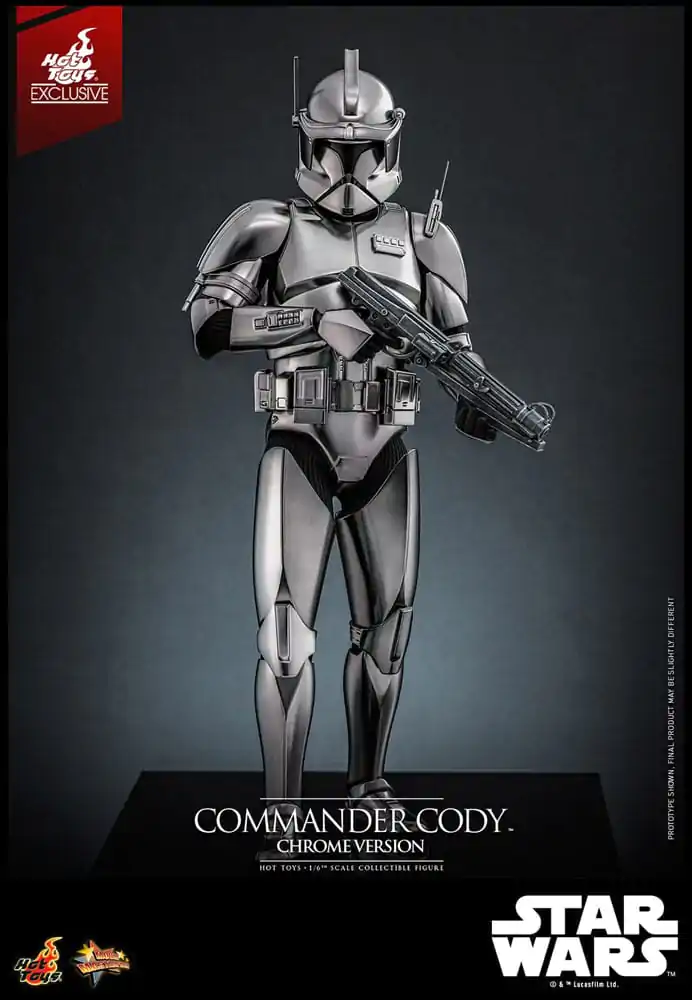 Star Wars Movie Masterpiece akčná figúrka 1/6 Commander Cody (Chrome Version) Hot Toys Exclusive 30 cm produktová fotografia