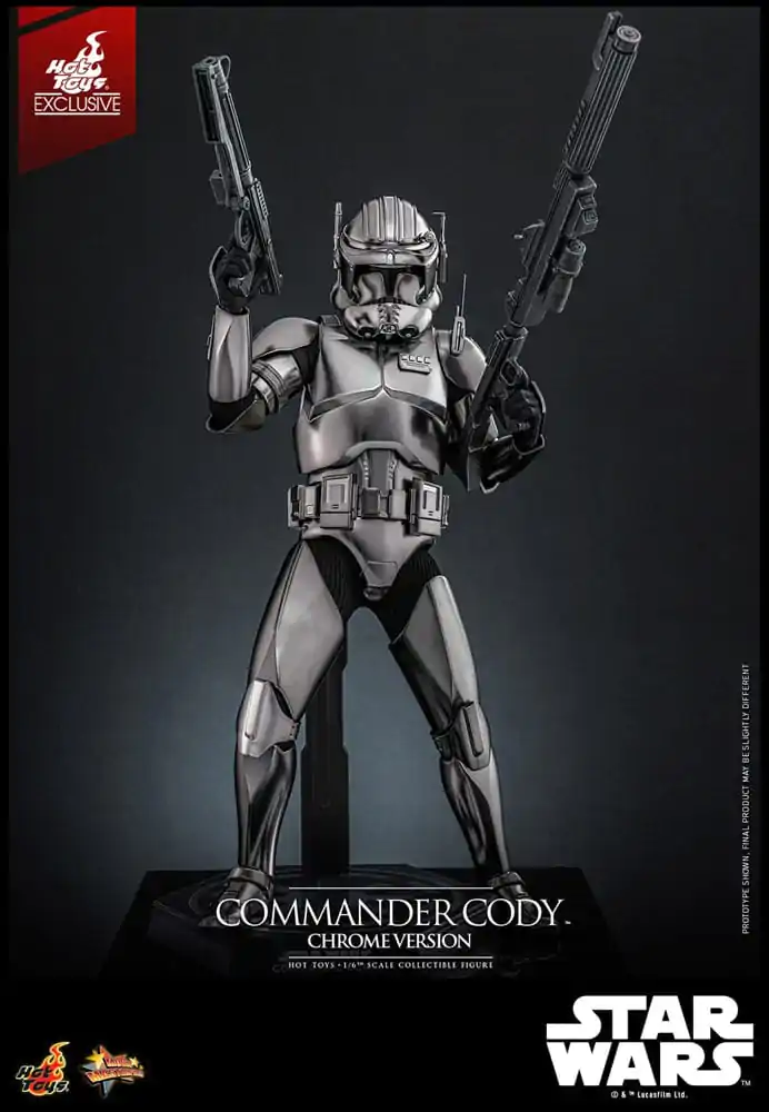 Star Wars Movie Masterpiece akčná figúrka 1/6 Commander Cody (Chrome Version) Hot Toys Exclusive 30 cm produktová fotografia