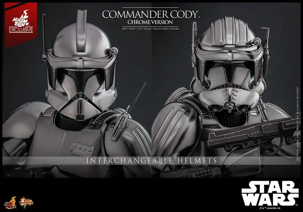 Star Wars Movie Masterpiece akčná figúrka 1/6 Commander Cody (Chrome Version) Hot Toys Exclusive 30 cm produktová fotografia