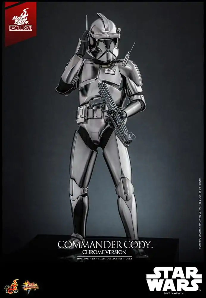 Star Wars Movie Masterpiece akčná figúrka 1/6 Commander Cody (Chrome Version) Hot Toys Exclusive 30 cm produktová fotografia