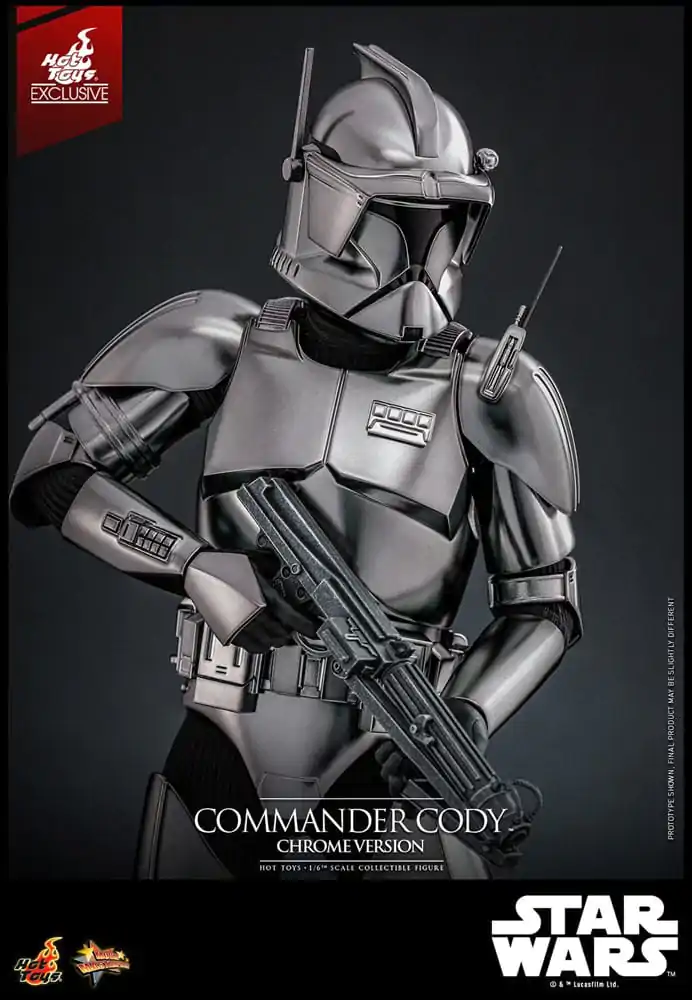 Star Wars Movie Masterpiece akčná figúrka 1/6 Commander Cody (Chrome Version) Hot Toys Exclusive 30 cm produktová fotografia