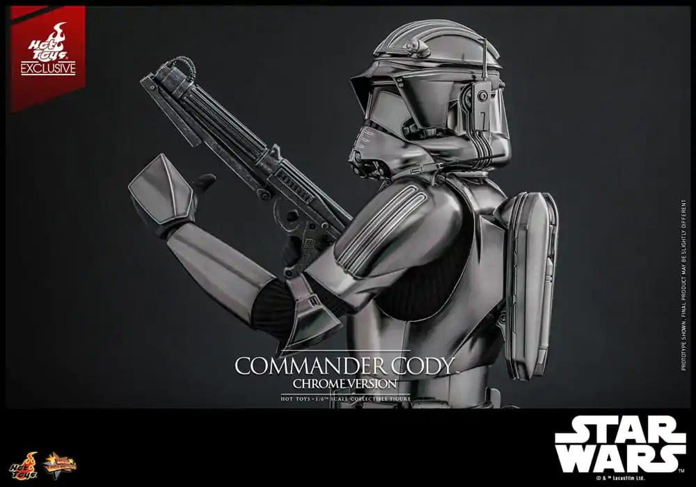 Star Wars Movie Masterpiece akčná figúrka 1/6 Commander Cody (Chrome Version) Hot Toys Exclusive 30 cm produktová fotografia