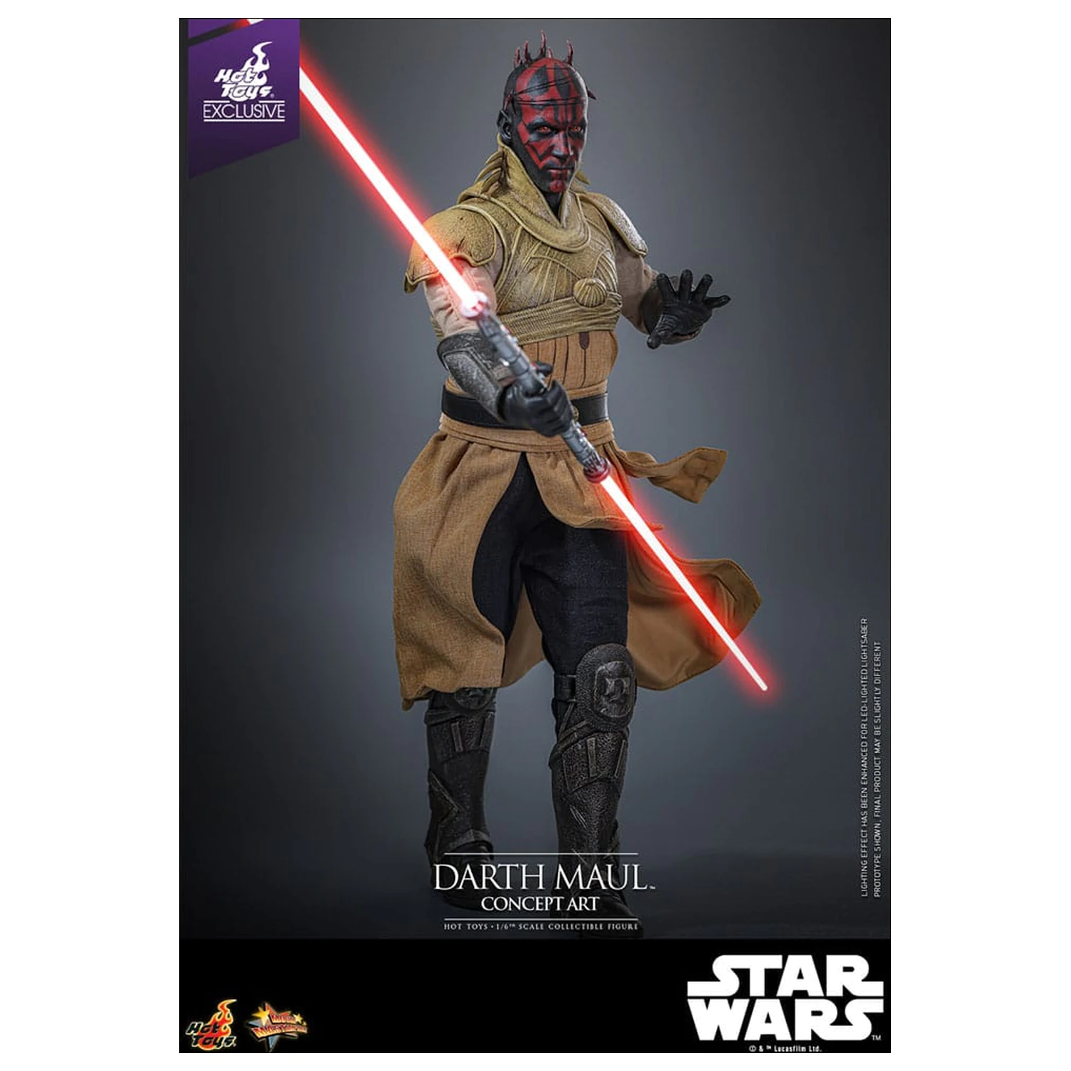 Star Wars Movie Masterpiece Akčná figúrka 1/6 Darth Maul (Concept Art) Hot Toys Exclusive 35 cm produktová fotografia