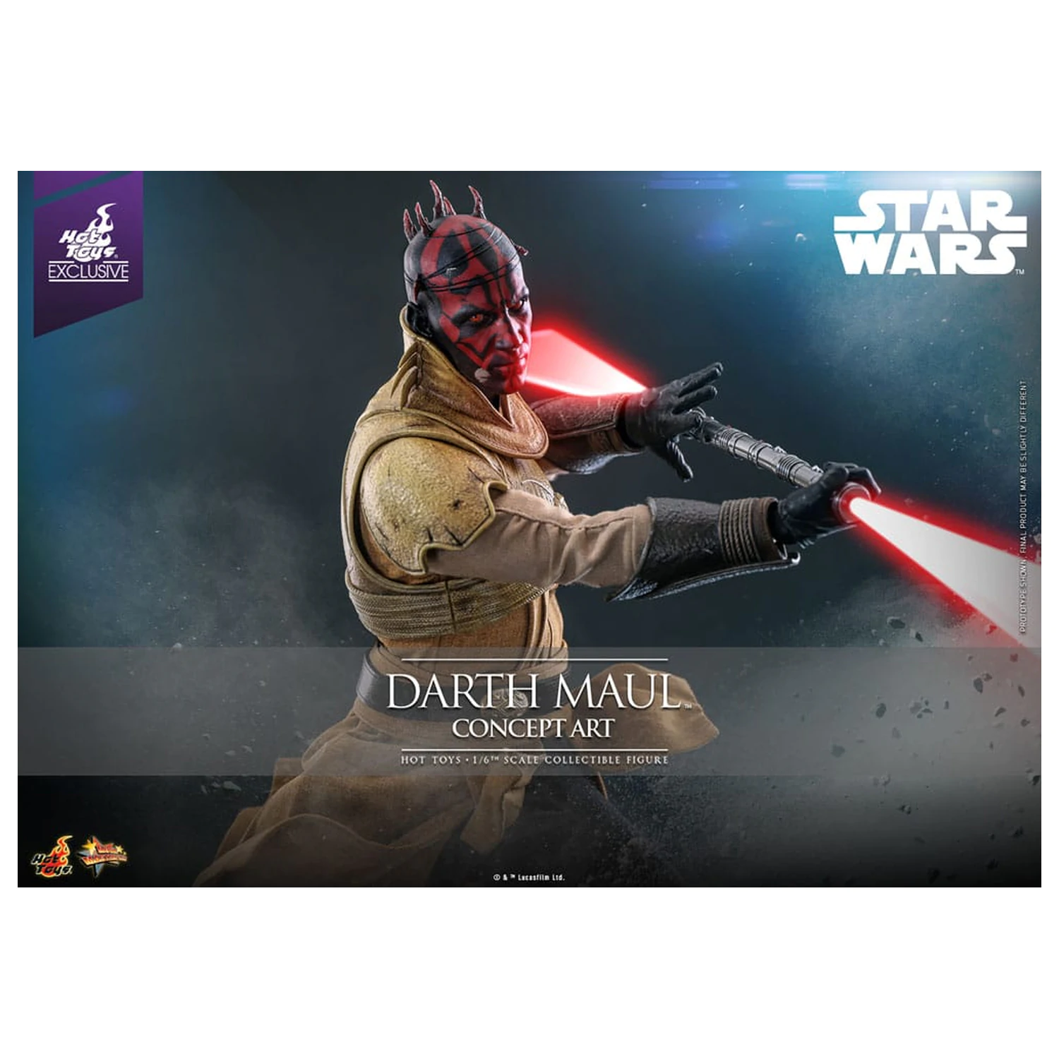 Star Wars Movie Masterpiece Akčná figúrka 1/6 Darth Maul (Concept Art) Hot Toys Exclusive 35 cm produktová fotografia