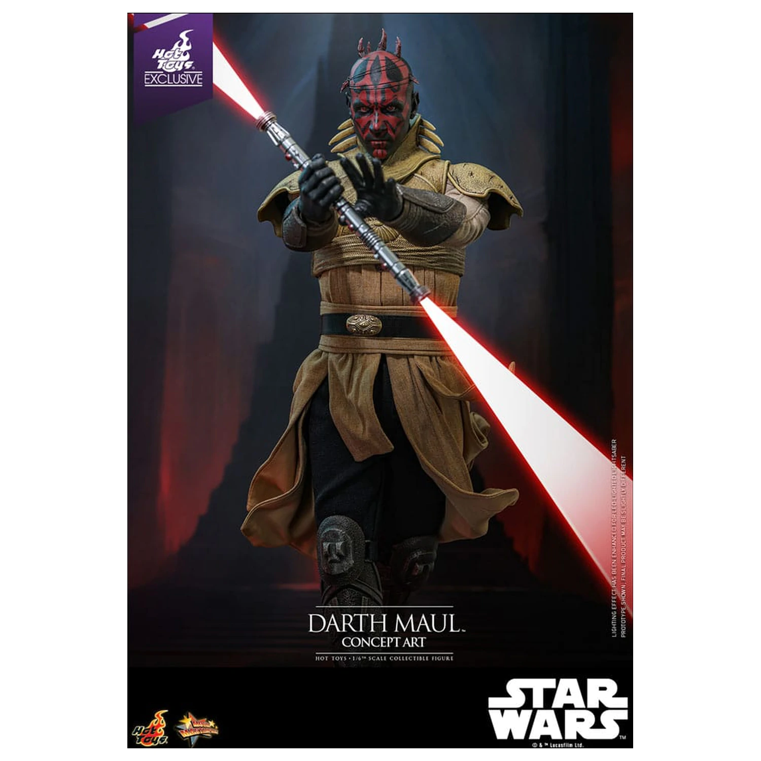 Star Wars Movie Masterpiece Akčná figúrka 1/6 Darth Maul (Concept Art) Hot Toys Exclusive 35 cm produktová fotografia