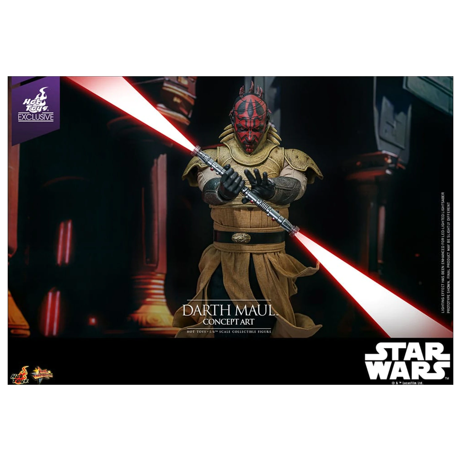 Star Wars Movie Masterpiece Akčná figúrka 1/6 Darth Maul (Concept Art) Hot Toys Exclusive 35 cm produktová fotografia