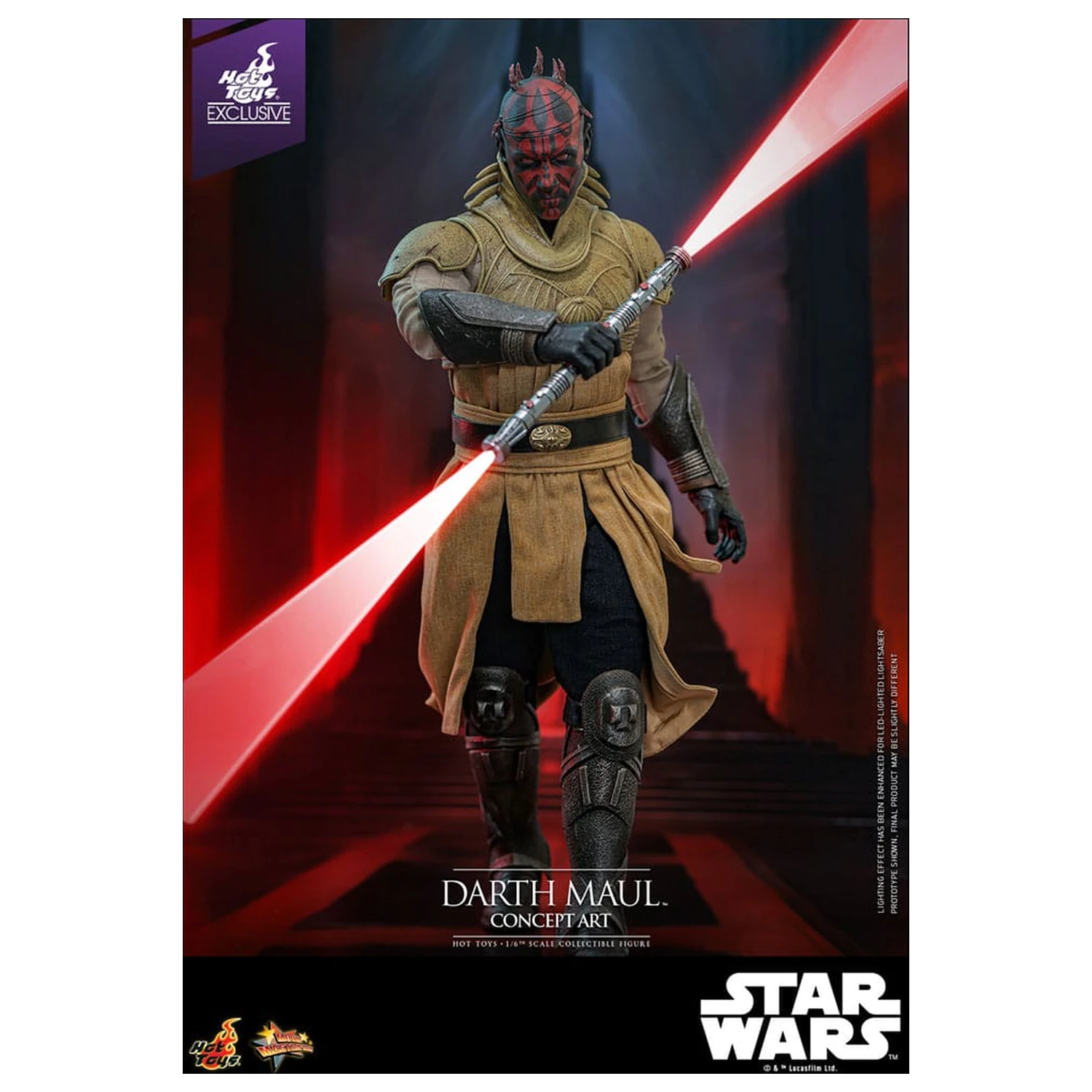 Star Wars Movie Masterpiece Akčná figúrka 1/6 Darth Maul (Concept Art) Hot Toys Exclusive 35 cm produktová fotografia