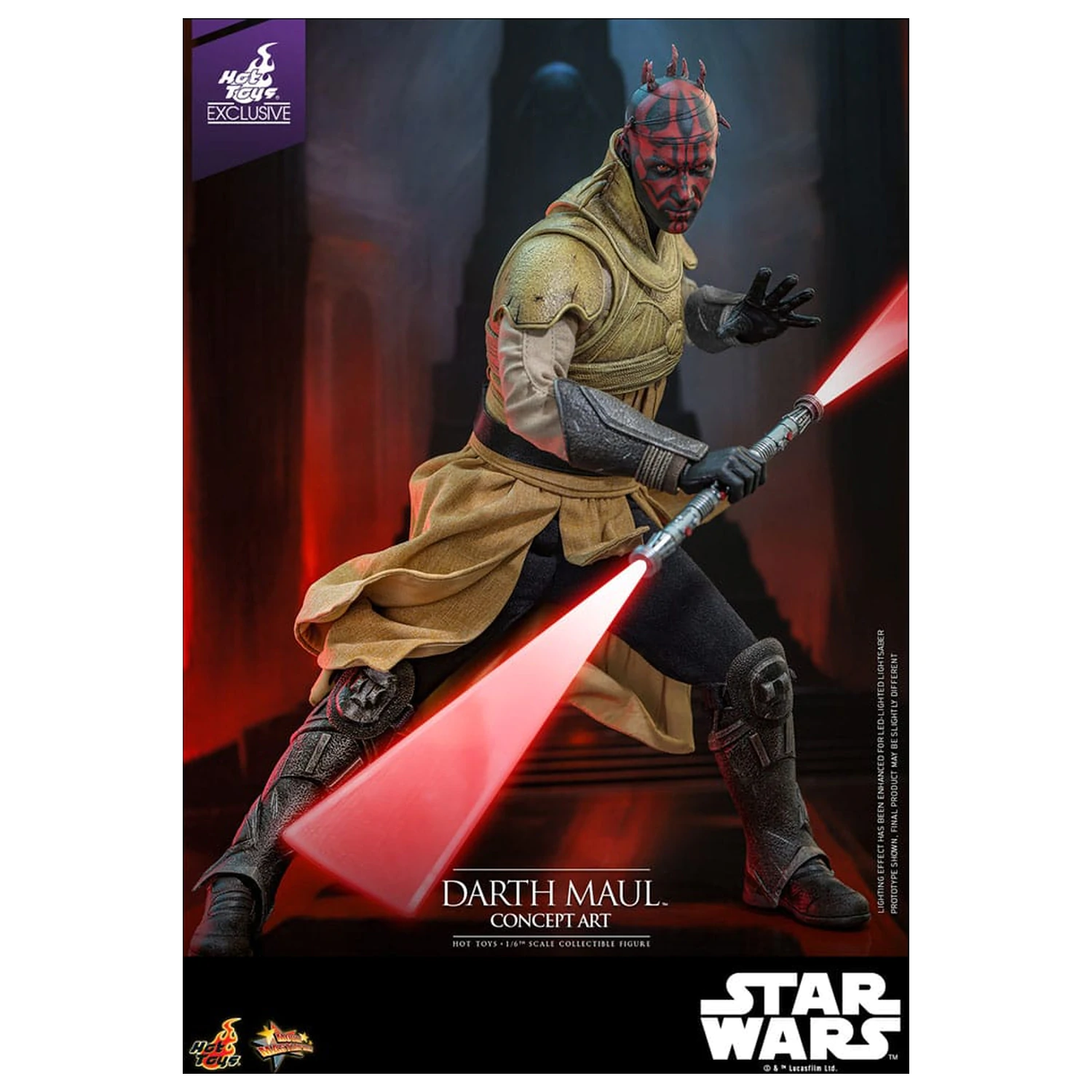 Star Wars Movie Masterpiece Akčná figúrka 1/6 Darth Maul (Concept Art) Hot Toys Exclusive 35 cm produktová fotografia