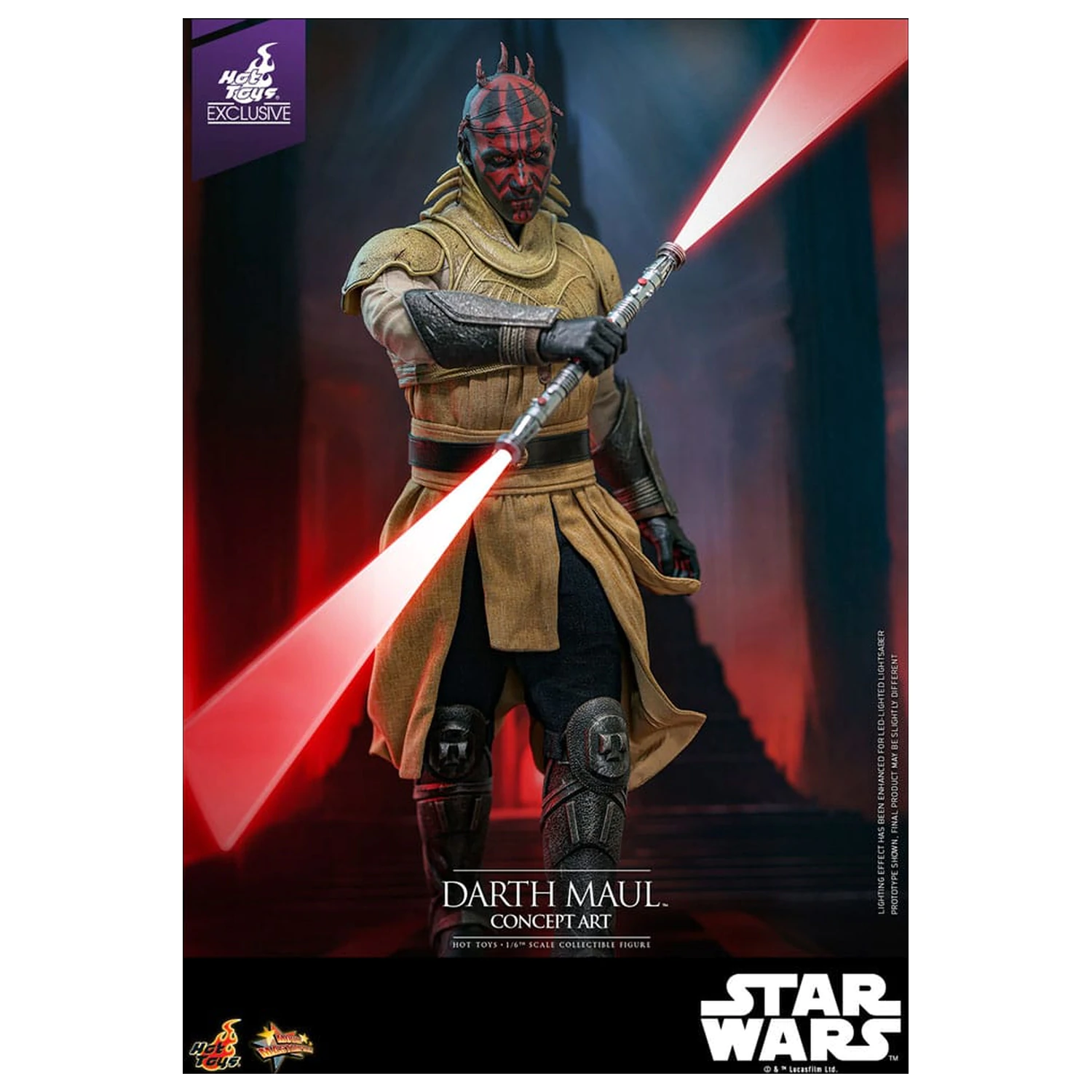 Star Wars Movie Masterpiece Akčná figúrka 1/6 Darth Maul (Concept Art) Hot Toys Exclusive 35 cm produktová fotografia