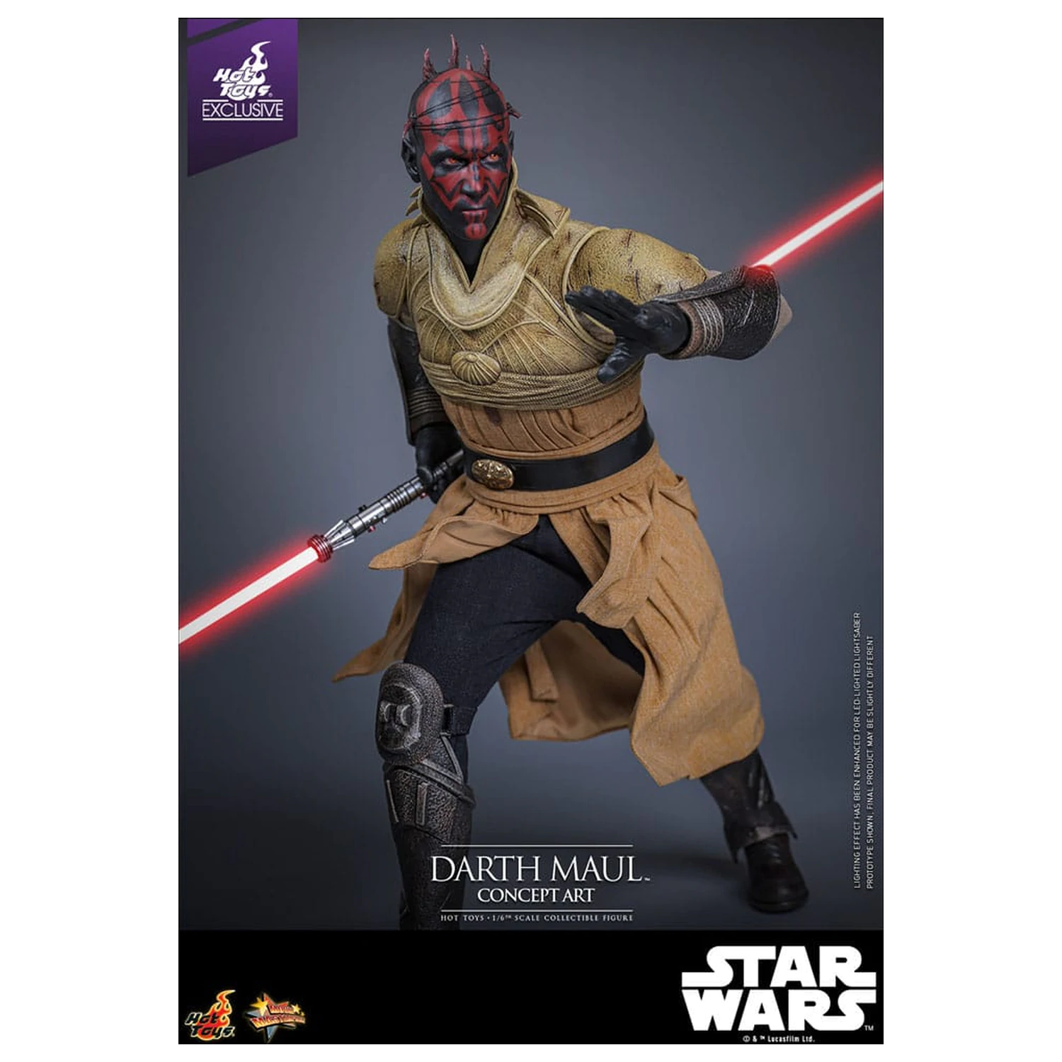 Star Wars Movie Masterpiece Akčná figúrka 1/6 Darth Maul (Concept Art) Hot Toys Exclusive 35 cm produktová fotografia