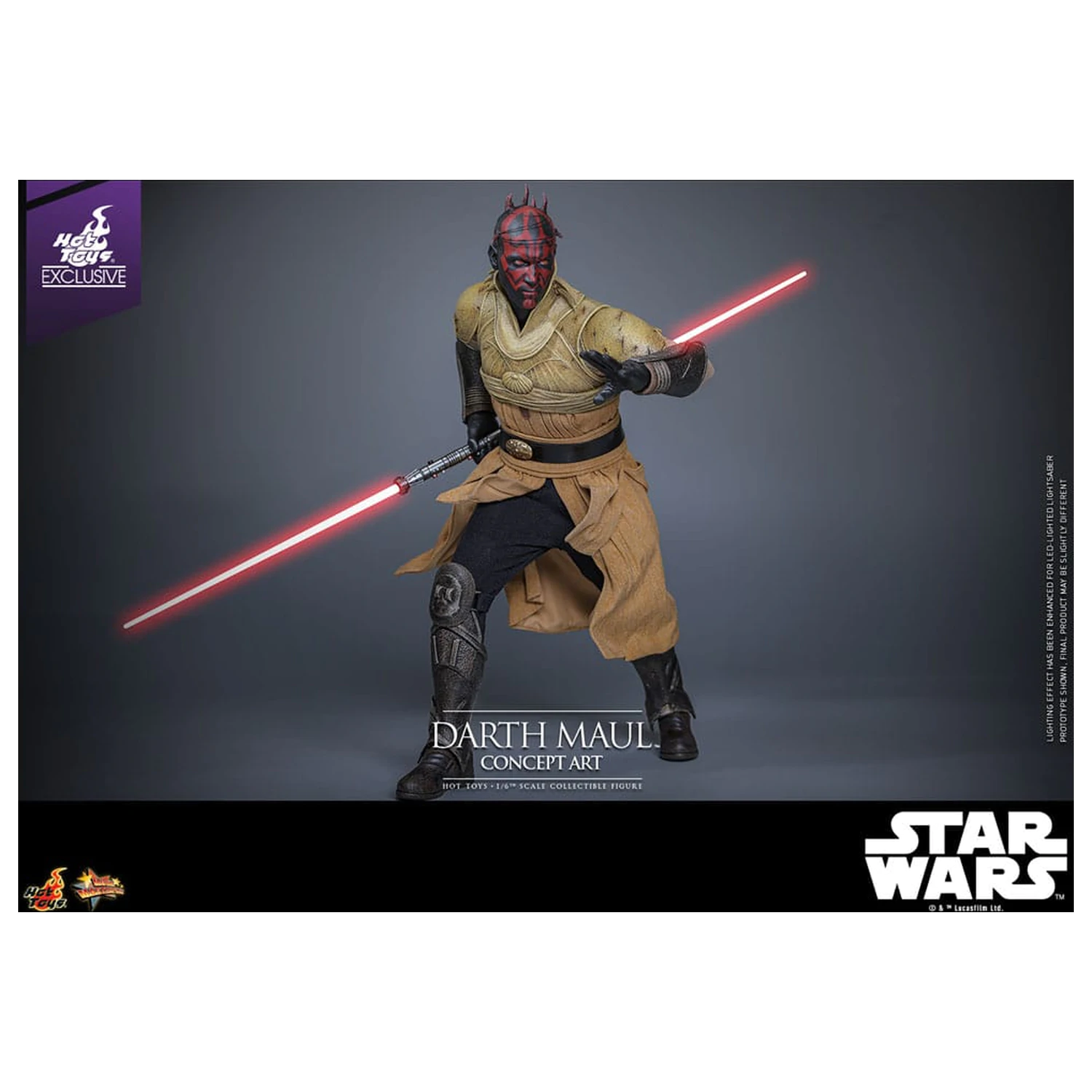 Star Wars Movie Masterpiece Akčná figúrka 1/6 Darth Maul (Concept Art) Hot Toys Exclusive 35 cm produktová fotografia