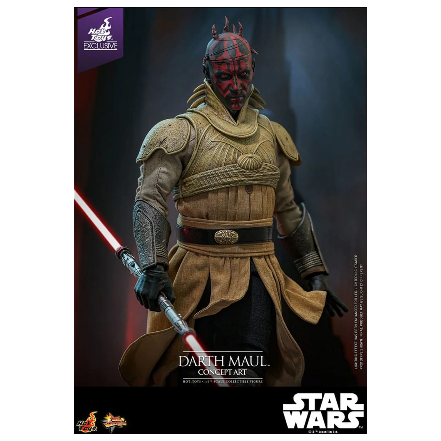 Star Wars Movie Masterpiece Akčná figúrka 1/6 Darth Maul (Concept Art) Hot Toys Exclusive 35 cm produktová fotografia