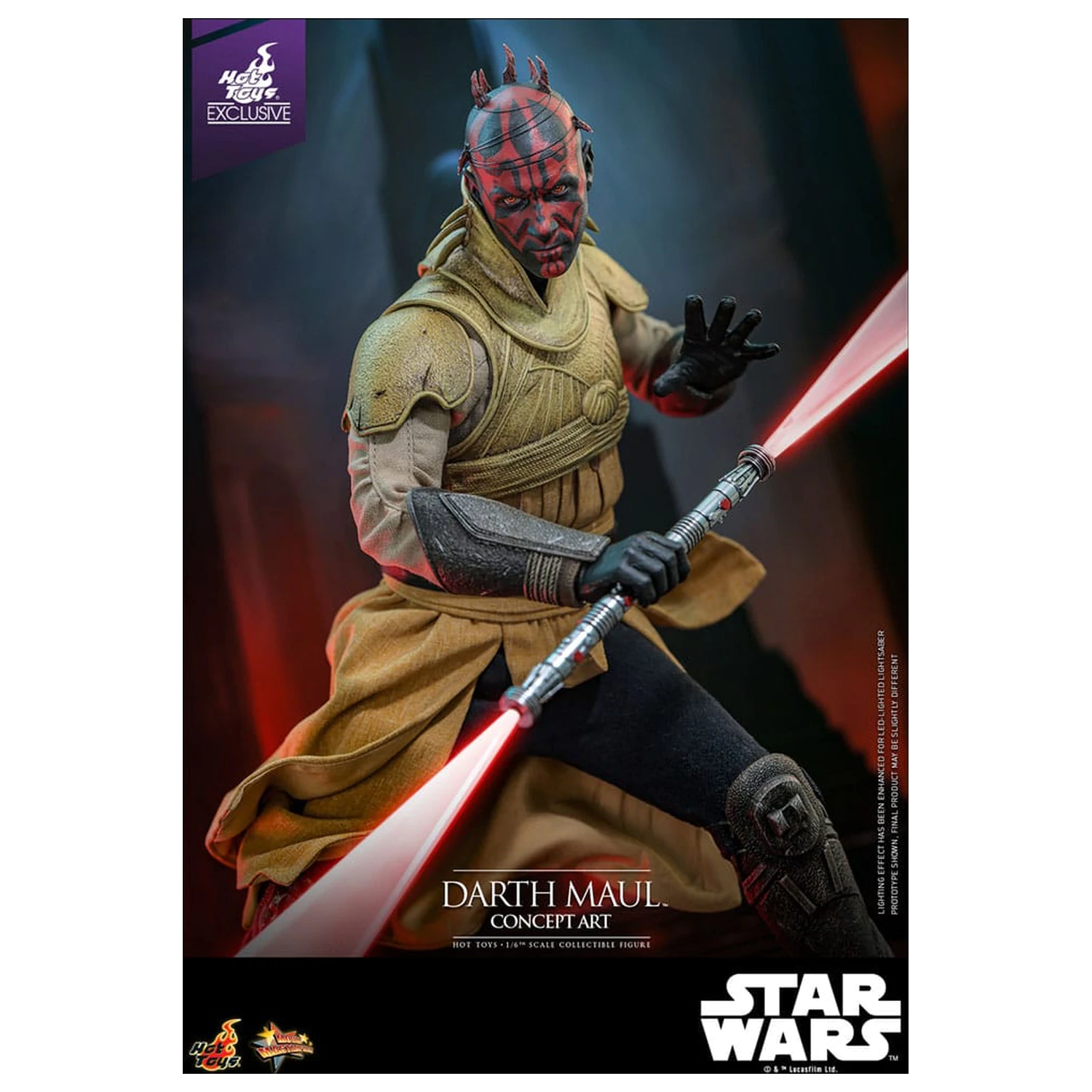Star Wars Movie Masterpiece Akčná figúrka 1/6 Darth Maul (Concept Art) Hot Toys Exclusive 35 cm produktová fotografia