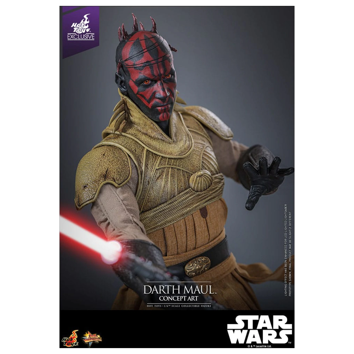 Star Wars Movie Masterpiece Akčná figúrka 1/6 Darth Maul (Concept Art) Hot Toys Exclusive 35 cm produktová fotografia
