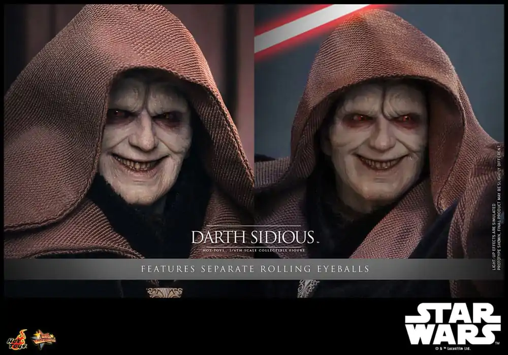 Star Wars Movie Masterpiece Akčná figúrka 1/6 Darth Sidious 29 cm termékfotó