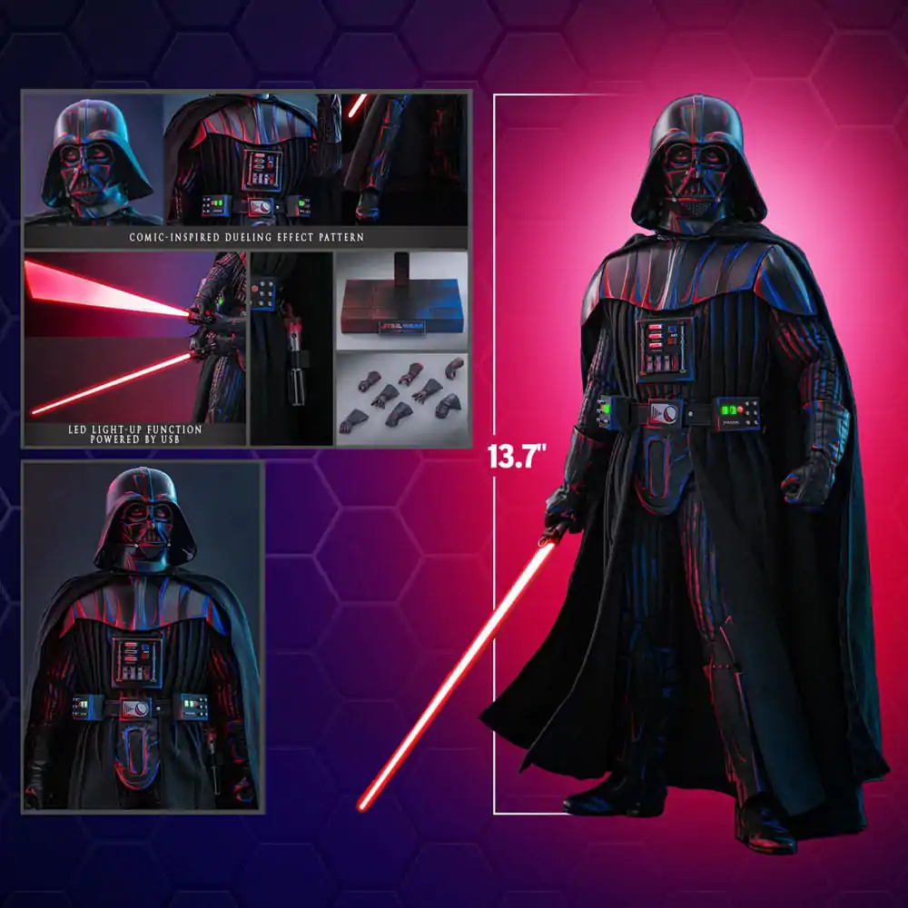 Star Wars Movie Masterpiece Akčná figúrka 1/6 Darth Vader (Dueling Effect Version) Hot Toys Exclusive 35 cm produktová fotografia