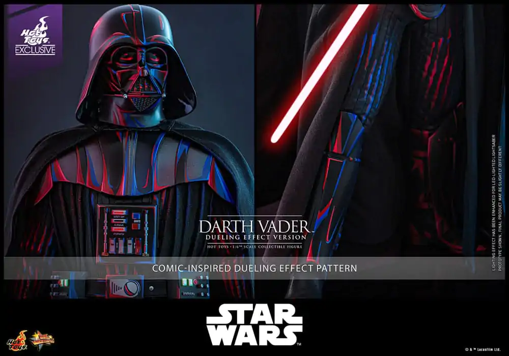 Star Wars Movie Masterpiece Akčná figúrka 1/6 Darth Vader (Dueling Effect Version) Hot Toys Exclusive 35 cm produktová fotografia