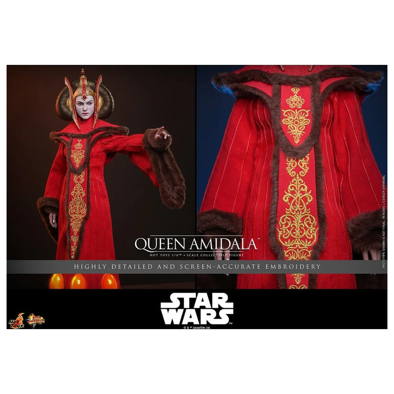Star Wars Movie Masterpiece Akčná figúrka 1/6 Queen Amidala 28 cm produktová fotografia