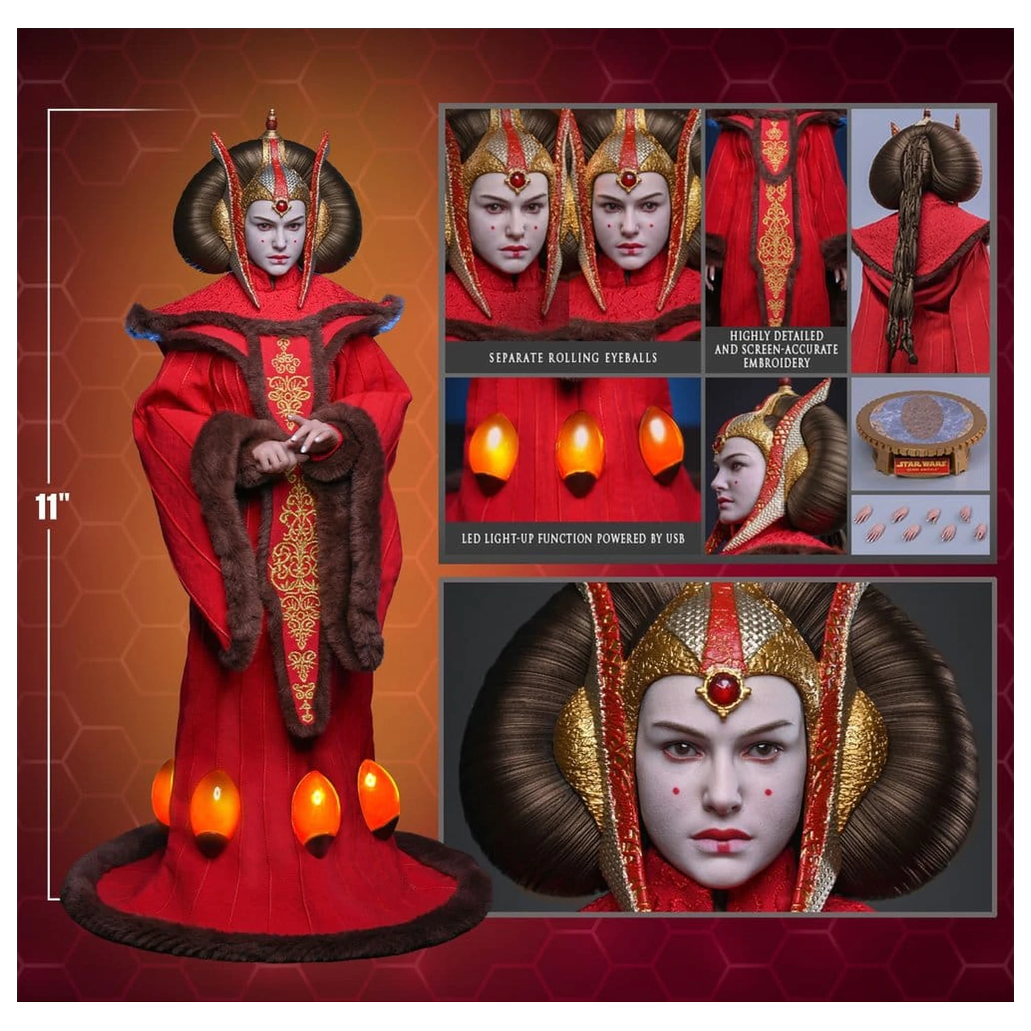 Star Wars Movie Masterpiece Akčná figúrka 1/6 Queen Amidala 28 cm produktová fotografia