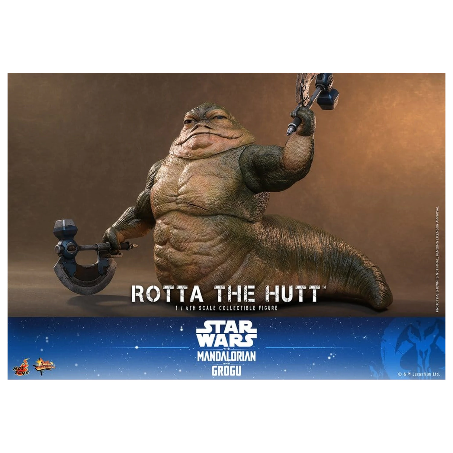 Star Wars Movie Masterpiece Akčná figúrka 1/6 Rotta The Hutt 32 cm produktová fotografia