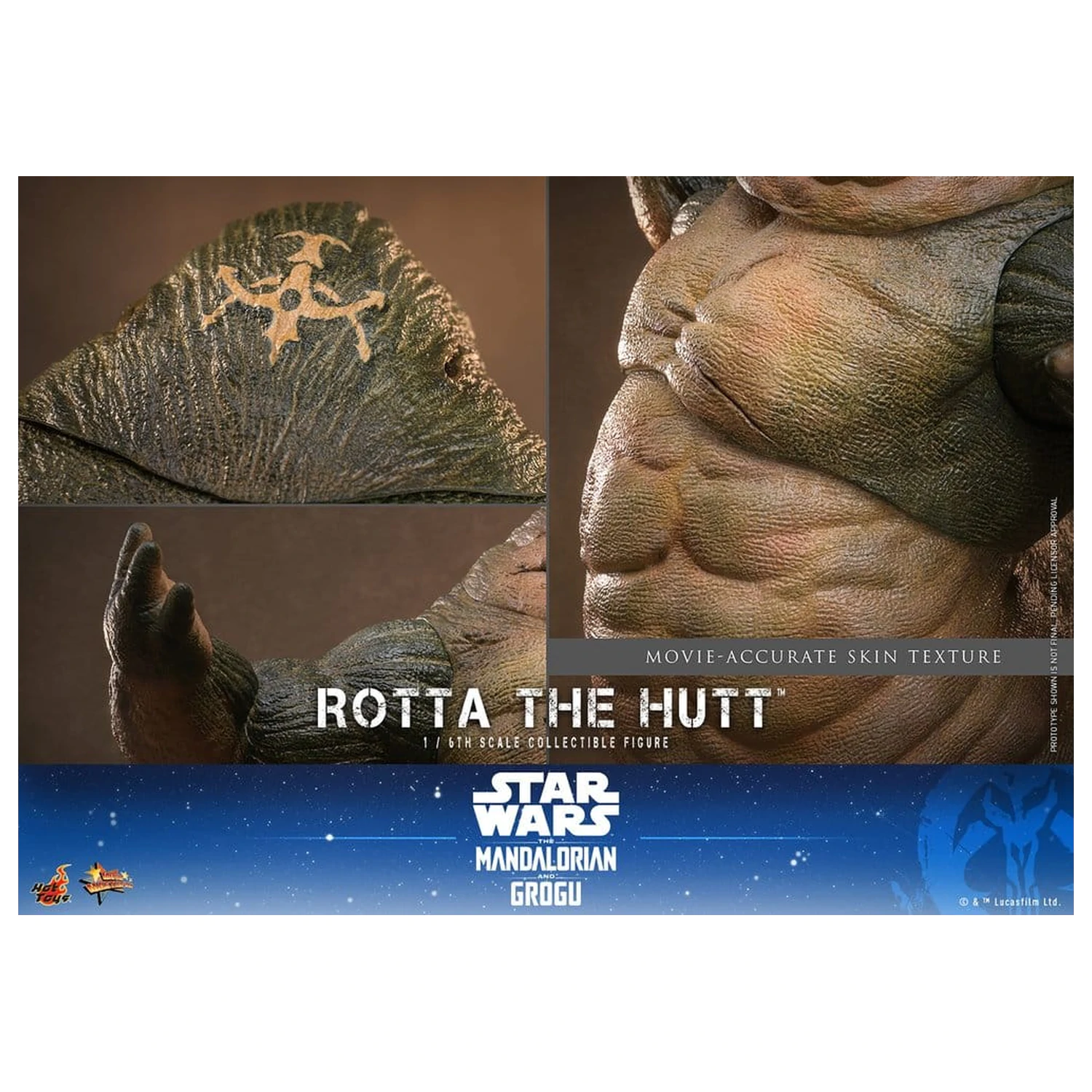 Star Wars Movie Masterpiece Akčná figúrka 1/6 Rotta The Hutt 32 cm produktová fotografia