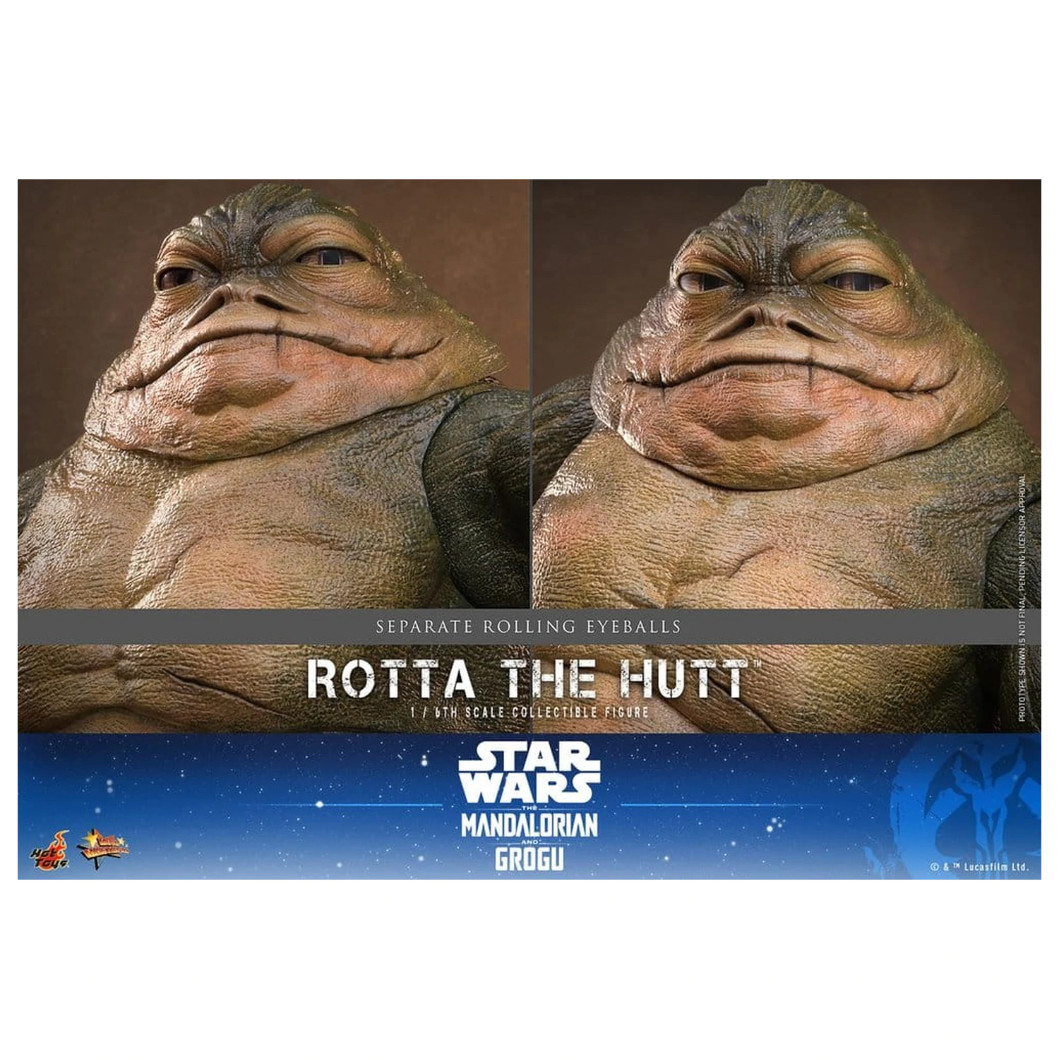 Star Wars Movie Masterpiece Akčná figúrka 1/6 Rotta The Hutt 32 cm produktová fotografia