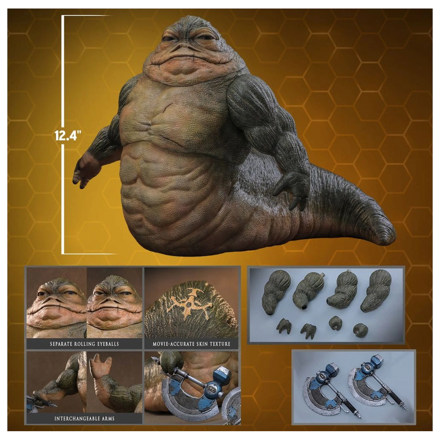 Star Wars Movie Masterpiece Akčná figúrka 1/6 Rotta The Hutt 32 cm produktová fotografia