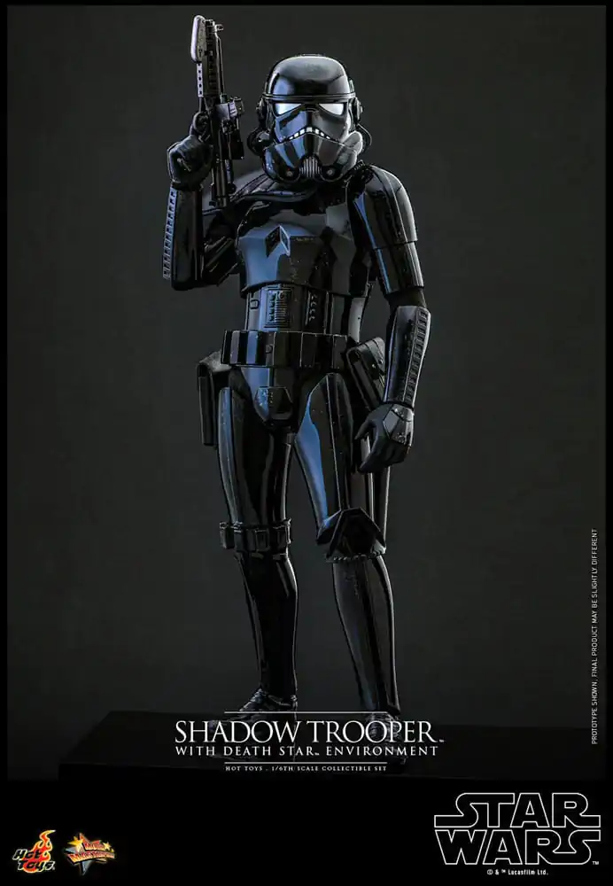 Star Wars Movie Masterpiece Akčná figúrka 1/6 Shadow Trooper s prostredím Hviezda smrti 30 cm termékfotó