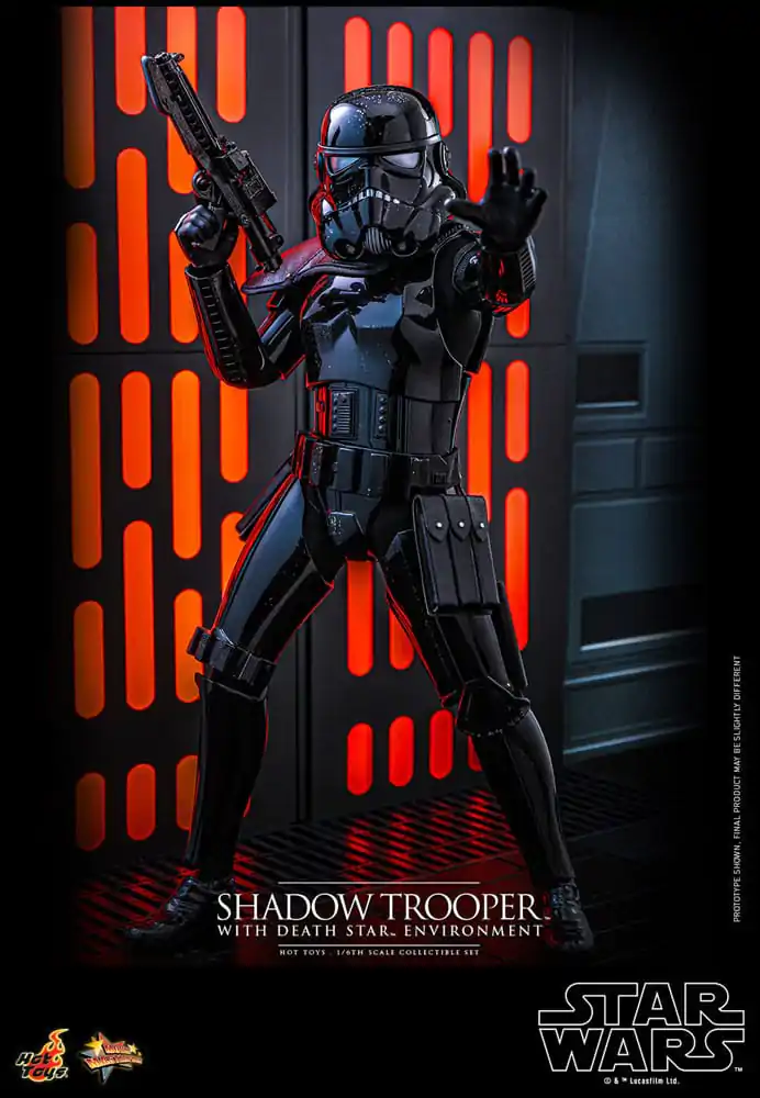 Star Wars Movie Masterpiece Akčná figúrka 1/6 Shadow Trooper s prostredím Hviezda smrti 30 cm termékfotó