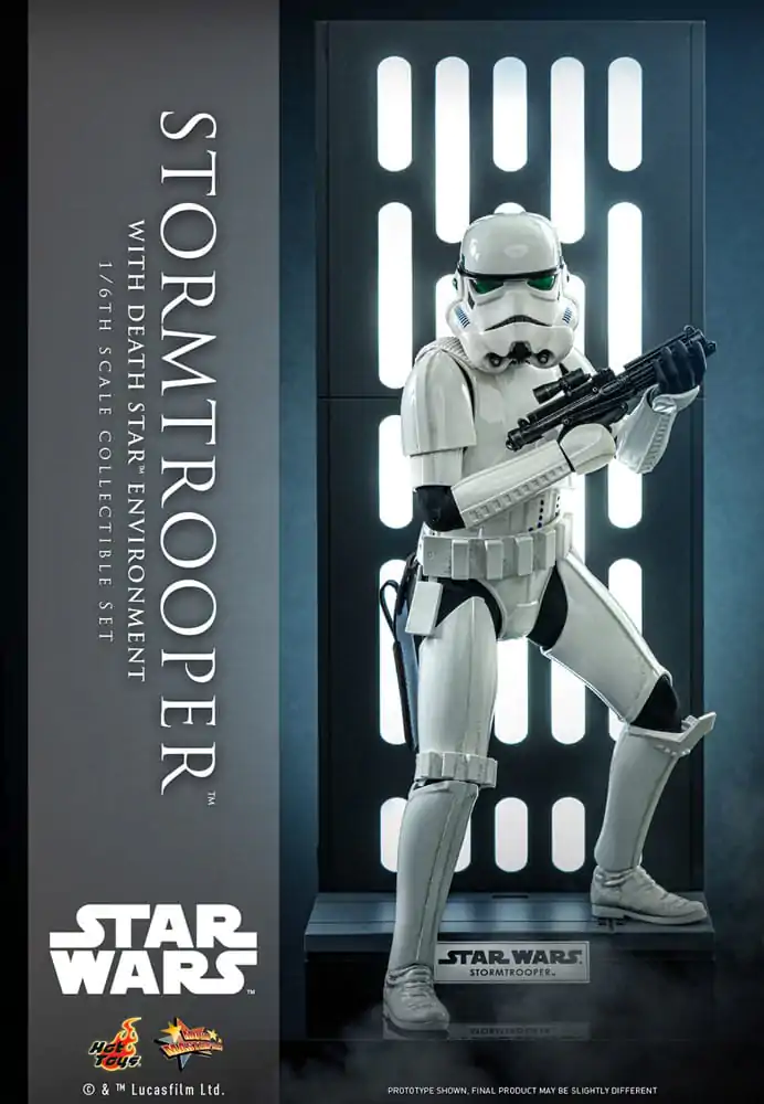 Star Wars Movie Masterpiece Akčná figúrka 1/6 Stormtrooper s prostredím Hviezdy smrti 30 cm termékfotó