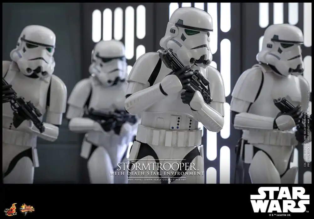 Star Wars Movie Masterpiece Akčná figúrka 1/6 Stormtrooper s prostredím Hviezdy smrti 30 cm termékfotó