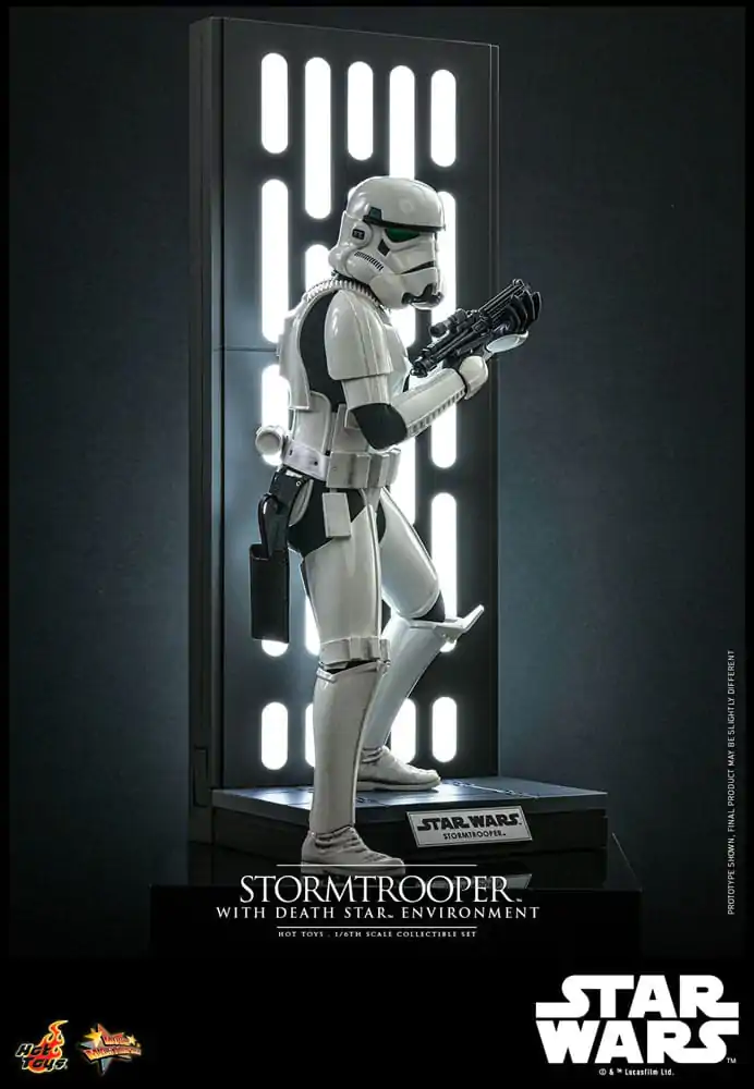 Star Wars Movie Masterpiece Akčná figúrka 1/6 Stormtrooper s prostredím Hviezdy smrti 30 cm termékfotó