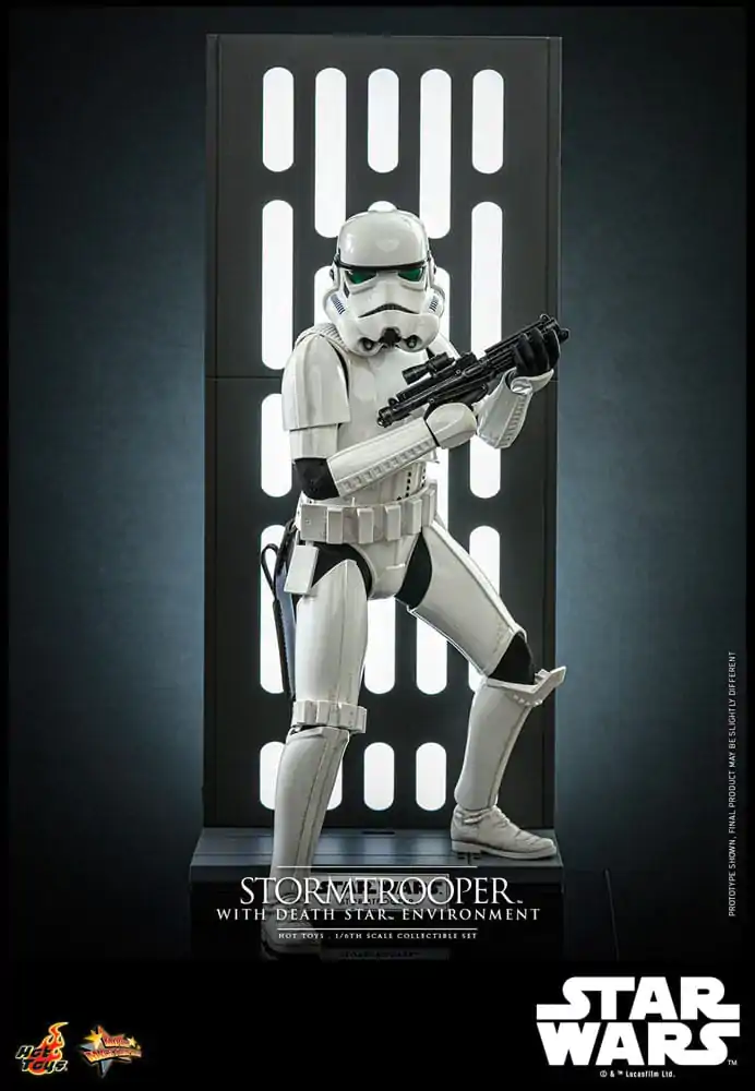 Star Wars Movie Masterpiece Akčná figúrka 1/6 Stormtrooper s prostredím Hviezdy smrti 30 cm termékfotó