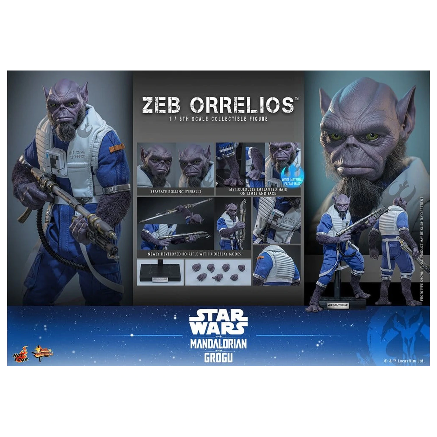 Star Wars Movie Masterpiece Akčná figúrka 1/6 Zeb Orrelios 33 cm produktová fotografia
