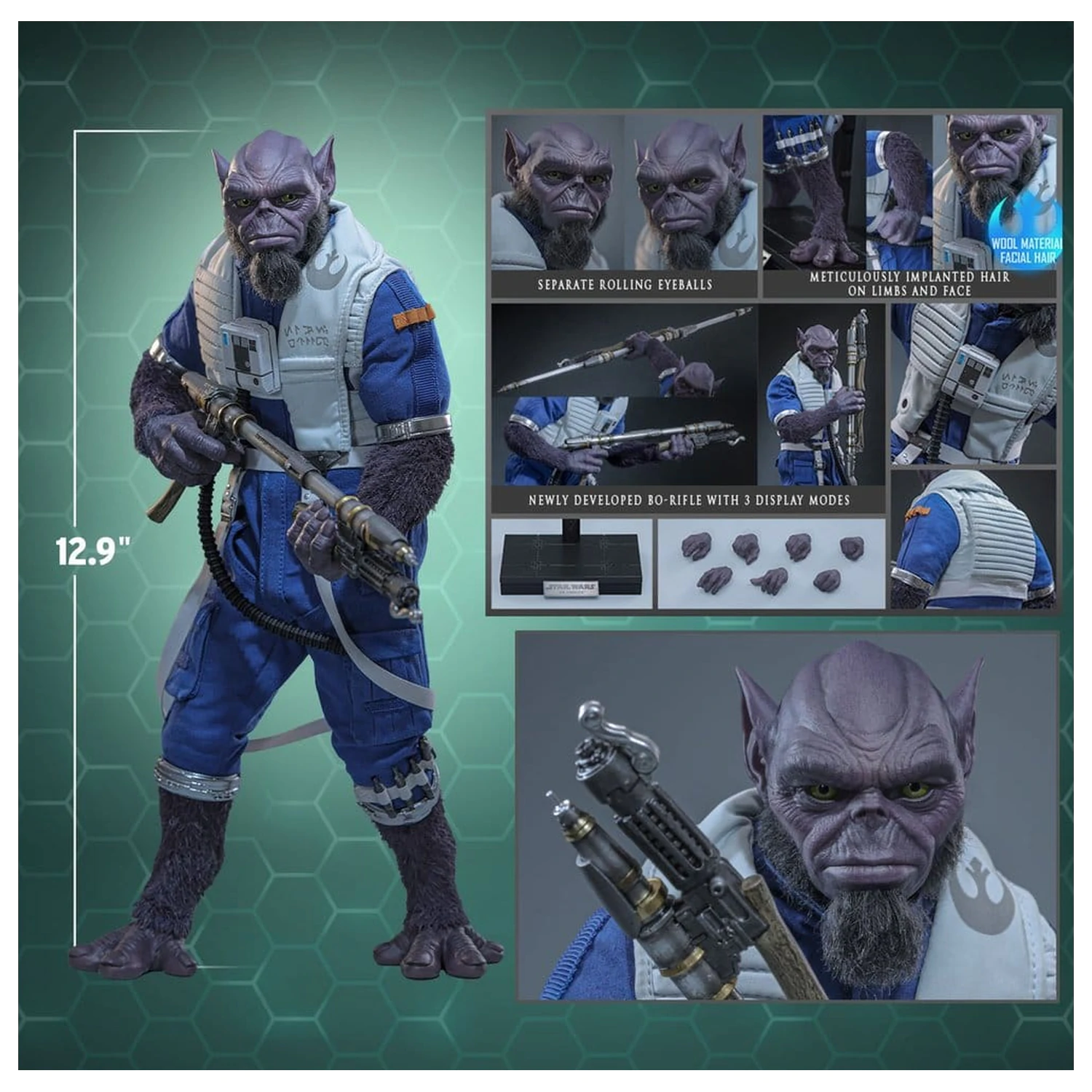 Star Wars Movie Masterpiece Akčná figúrka 1/6 Zeb Orrelios 33 cm produktová fotografia