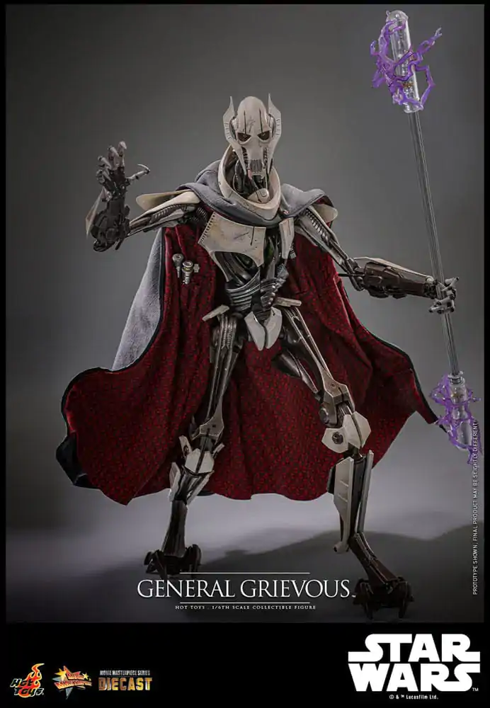 Star Wars Movie Masterpiece Diecast akčná figúrka 1/6 General Grievous 42 cm termékfotó